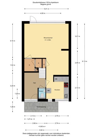 Floorplan - Goudsmidshoeve 105, 7326 RB Apeldoorn